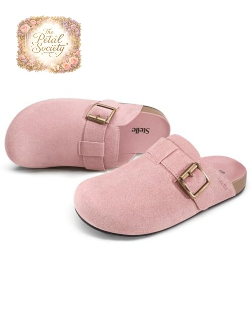 Suede Clogs Unisex Slip-On Wide Toe Ergonomic Footbed Casual Mules